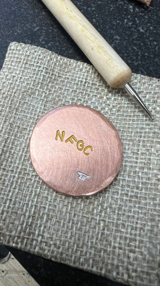Custom Hammered or Beveled Edge Ball Marker