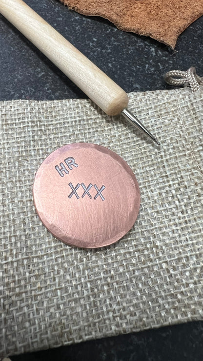 Custom Hammered or Beveled Edge Ball Marker