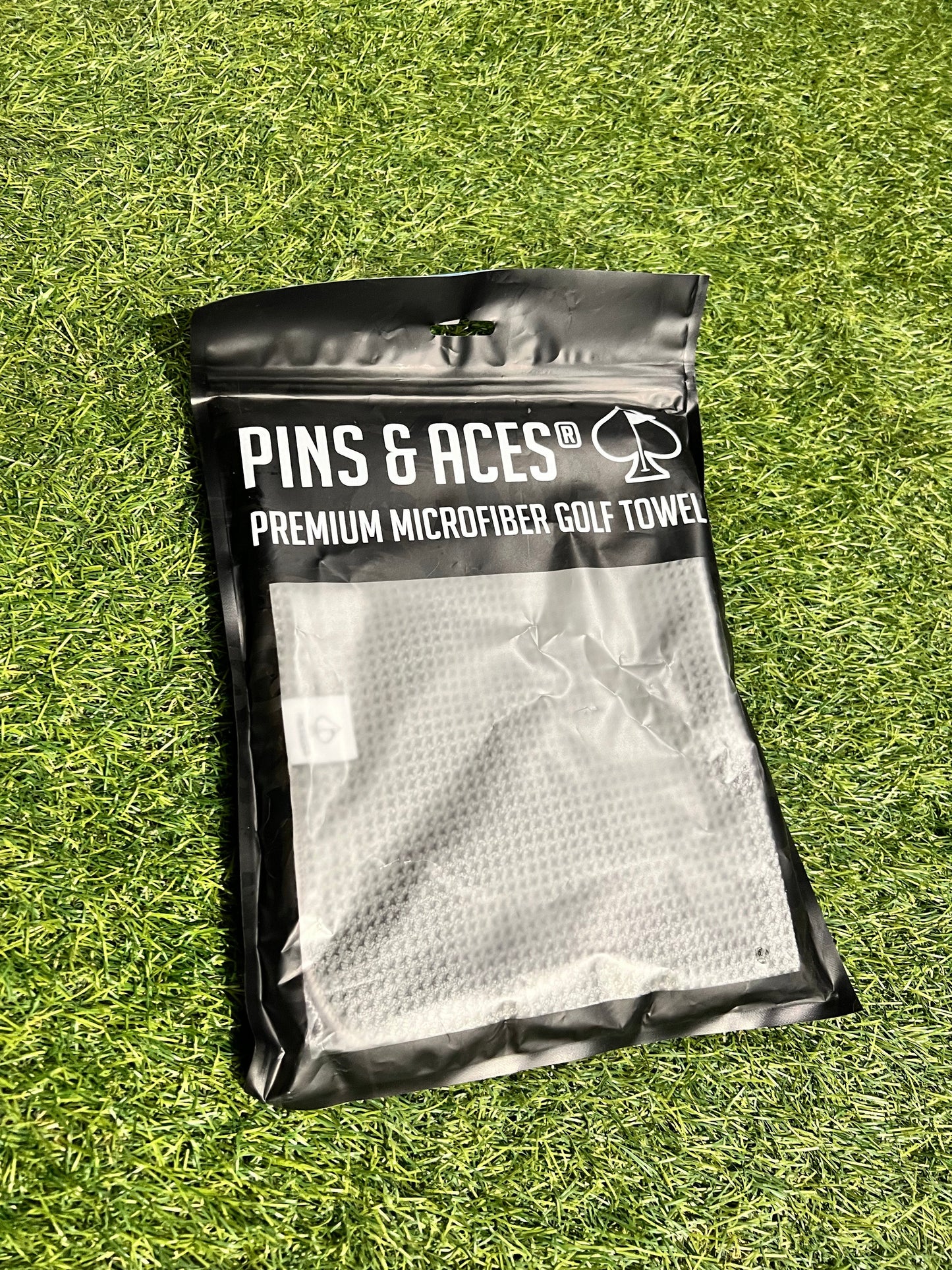 Pins & Aces golf towel